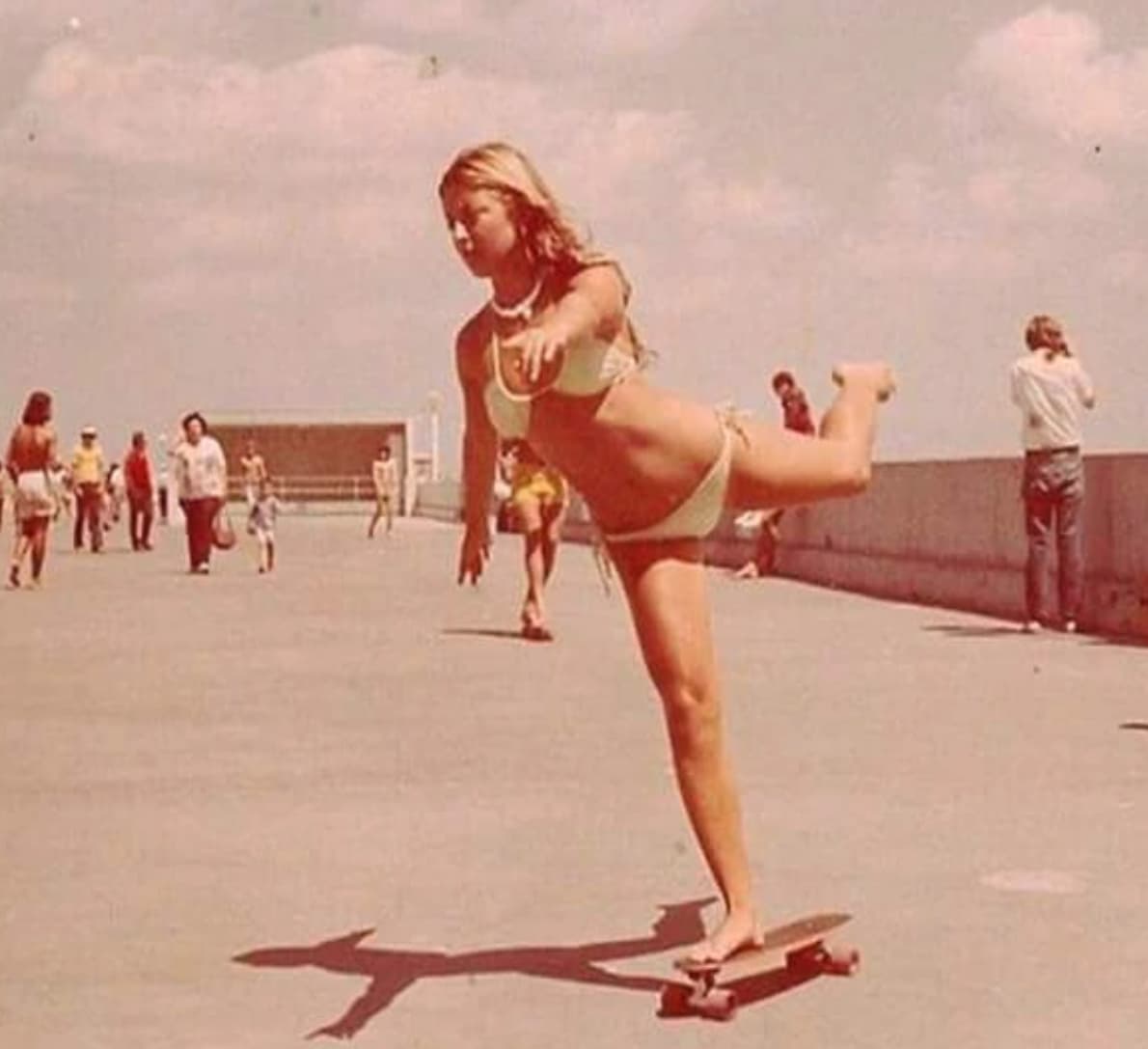 beach 1970s skateboarding